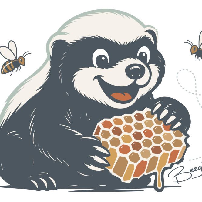 Sticker - Baby Honey Badger Tejóncita